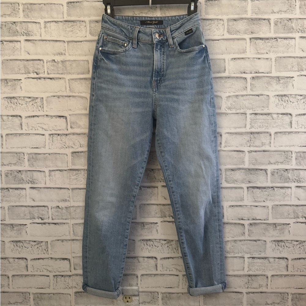 Women’s Mavi Gold light wash high waist mom jeans Size 24/27